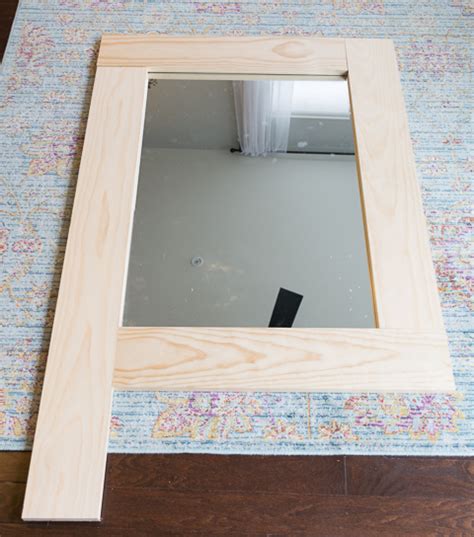 how to secure mirror to wood frame